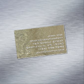 Wasser auf dem Strand II Abstrakte Naturfotografie Magnetische Visitenkarte (Beispiel)