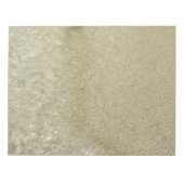 Wasser auf dem Strand II Abstrakte Naturfotografie Notizblock (Vorderseite)