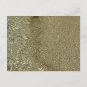 Wasser auf dem Strand II Abstrakte Naturfotografie Postkarte
