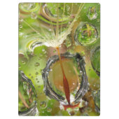 Wasser auf Löwenzahn, CA Klemmbrett (Rückseite)
