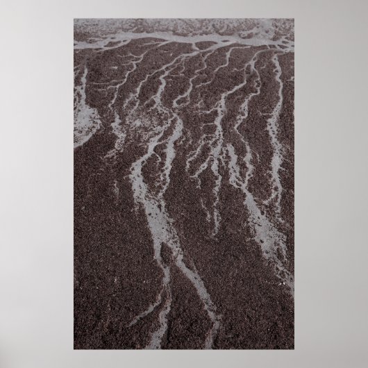 Wasser auf Sand an Land Poster (Vorne)