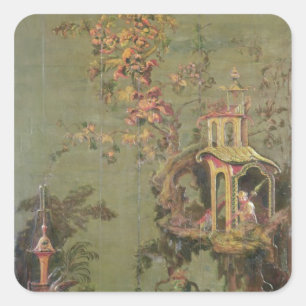 Wasser aus einer Reihe von Tafeln, die Quadratischer Aufkleber