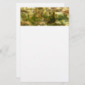 Wasser aus heißer Quellen, grüne Gold Briefpapier (Vorne/Hinten)