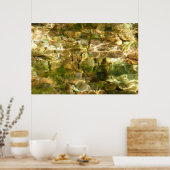 Wasser aus heißer Quellen, grüne Gold Poster (Küche)