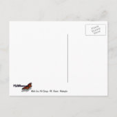 Wasser aus heißer Quellen, grüne Gold Postkarte (Rückseite)