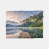 Wasser | Azuralsee, Österreich Fleecedecke (Vorderseite (Horizontal))
