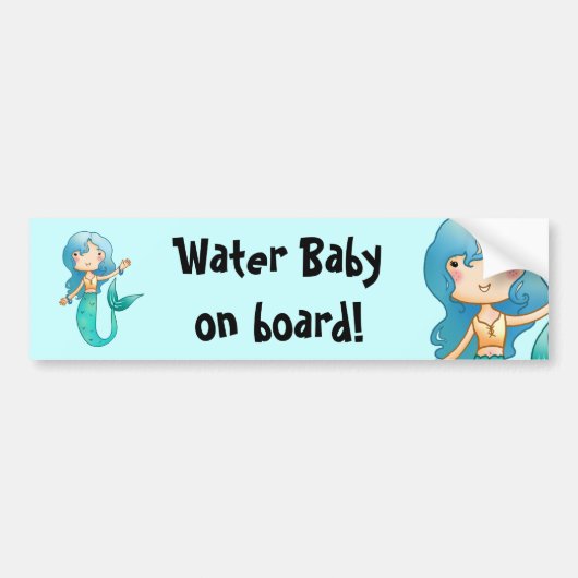 Wasser-Baby-an Bord Autoaufkleber (Vorne)