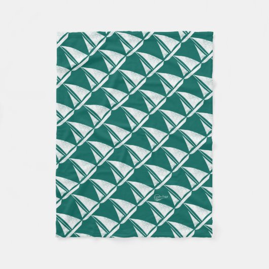 Wasser-Baby-Segelboot-Fleece Fleecedecke (Vorderseite)