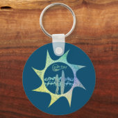 Wasser Baby Sun beunruhigt Schlüsselanhänger (Vorderseite)