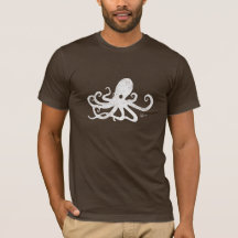 Wasser-Baby-Vintages Kraken-Shirt - Front