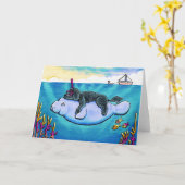 Wasser Babys Karte (Gelbe Blume)