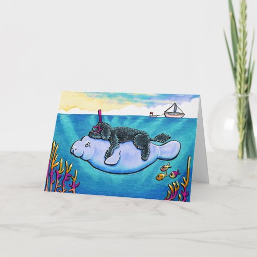 Wasser Babys Karte (Vorderseite)