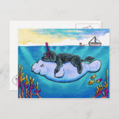 Wasser Babys Postkarte (Vorne/Hinten)