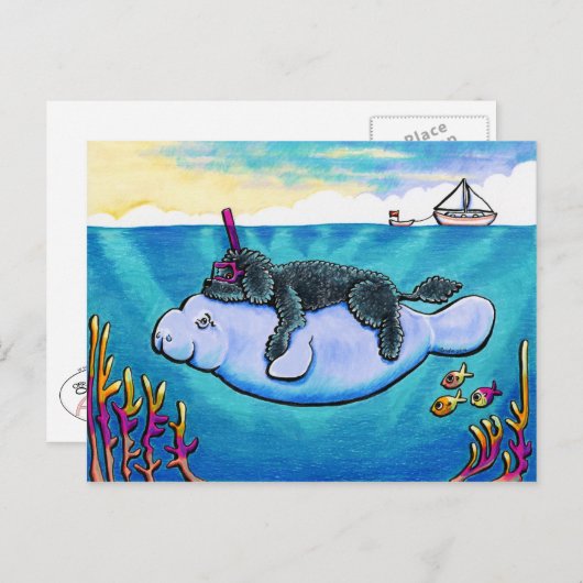 Wasser Babys Postkarte (Vorne/Hinten)