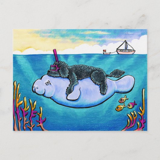 Wasser Babys Postkarte (Vorderseite)