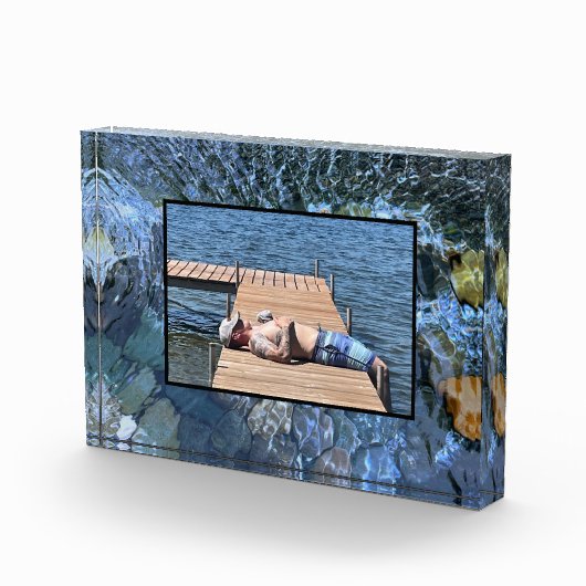 Wasser, Bach, Dampf, Unterwassersteine Fotoblock (Rechts)