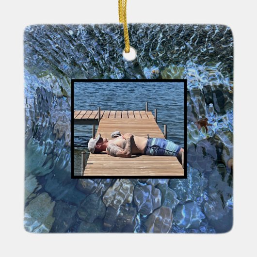 Wasser, Bach, Dampf, Unterwassersteine Keramikornament (Vorderseite)