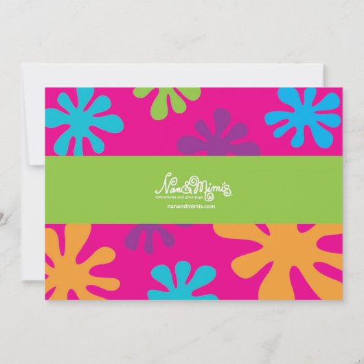 Wasser-Ballon-Party Einladung (Rückseite)