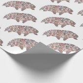 Wasser-Bär Tardigrade Geschenkpapier (Ecke)