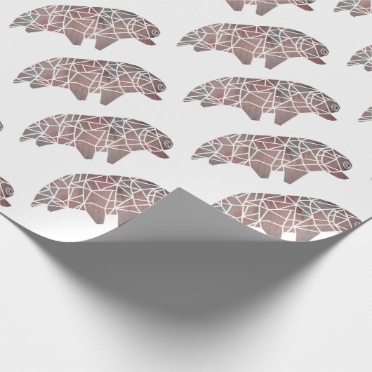 Wasser-Bär Tardigrade Geschenkpapier (Ecke)