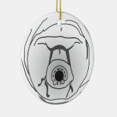 Wasser-Bärn-Tardigrade Gesicht Keramikornament (Rechts)