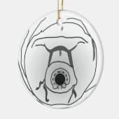 Wasser-Bärn-Tardigrade Gesicht Keramikornament (Links)