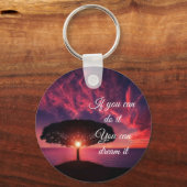 Wasser bei Sonnenuntergang Schlüsselanhänger (Vorderseite)