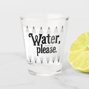 WASSER, BITTE Bachelorette Raute Diamant Schnapsglas
