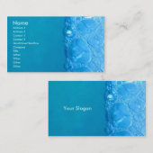 Wasser-Blasen Visitenkarte (Vorne/Hinten)