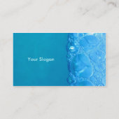 Wasser-Blasen Visitenkarte (Rückseite)