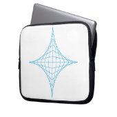 Wasser (blau) laptopschutzhülle (Vorderseite Links)