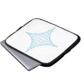 Wasser (blau) laptopschutzhülle (Vorne Knopf)