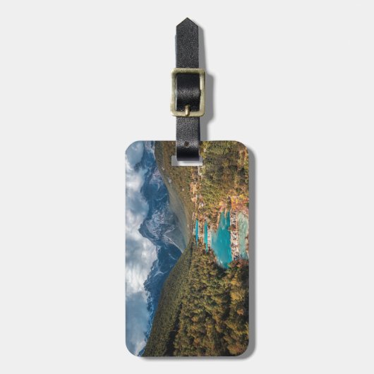 Wasser | Blue Moon Lake, China Gepäckanhänger (Vorderseite vertikal)