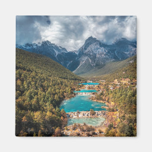 Wasser Blue Moon Lake, China Magnet