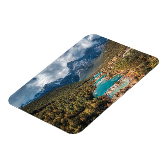 Wasser | Blue Moon Lake, China Magnet (Linke Seite)