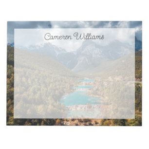 Wasser   Blue Moon Lake, China Notizblock