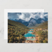 Wasser | Blue Moon Lake, China Postkarte (Vorne/Hinten)