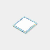 Wasser Blumenmuster Alltag Post-it Notes Klebezettel (angewinkelt)