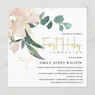 WASSER BLUSH FLORAL WATERCOLOR ERSTE HOLZGEMEINSCH EINLADUNG