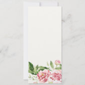 WASSER BLUSH GREEN FLORAL PEONY WATERCOLOR WEDD EINLADUNG (Rückseite)