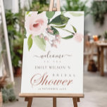 WASSER BLUSH PINK ROSE FLORAL BRAUTPARTY WILLKOMME POSTER<br><div class="desc">Wenn Sie weitere Anpassungen benötigen,  schreiben Sie mir bitte an yellowfebstudio@gmail.com.</div>