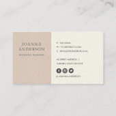 WASSER BLUSPINK GREEN WASSERCOLOR BLLORAL VISITENKARTE (Rückseite)