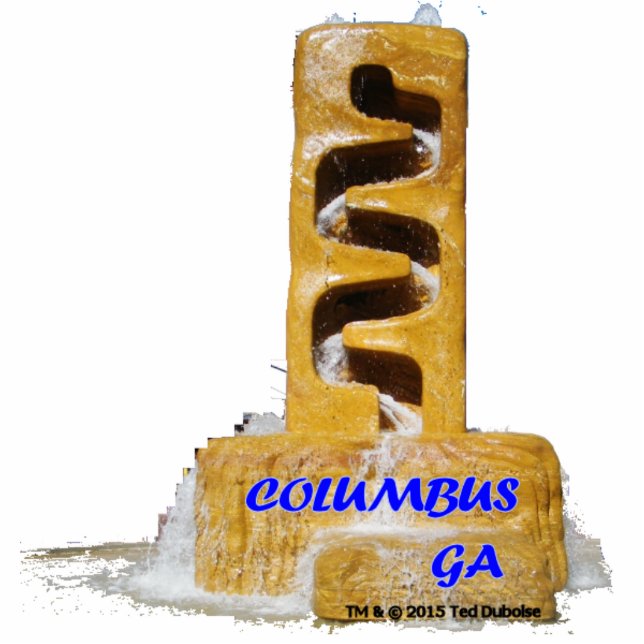 Wasser-Brunnen-Foto-Skulptur-Magnet Fotoskulptur Magnet (Vorne)