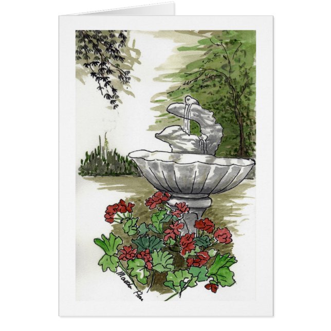 Wasser-Brunnen-Karten (Vorne)