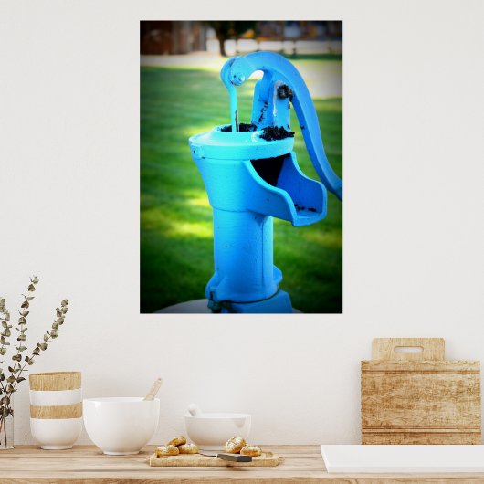 Wasser-Brunnen-Poster Poster (Küche)