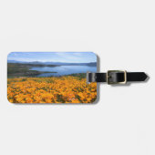 Wasser | California Lake with Golden Poppies Gepäckanhänger (Vorderseite horizontal)