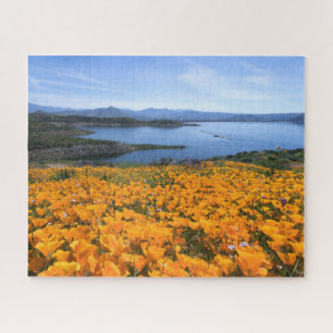 Wasser California Lake with Golden Poppies Puzzle