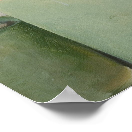 Wasser Cooler Button nach oben Poster (Ecke)