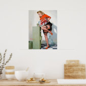 Wasser Cooler Button nach oben Poster (Küche)