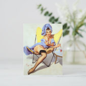 Wasser Cooler Button nach oben Postkarte (Stehend Vorderseite)